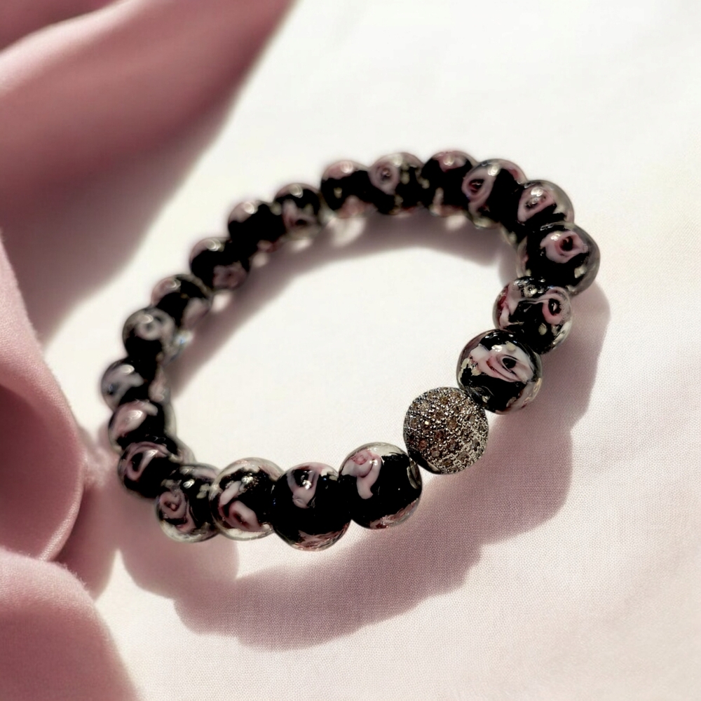Firefly Glass & Strass Handcrafted Bracelet